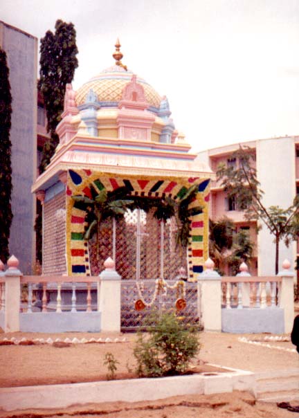      . . . Gayatri temple in Prashanti Nilayam