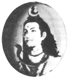    ,     - Medalion with Shiva image, manifested by Sathya Sai Baba